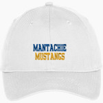 MANTACHIE HIGH SCHOOL MUSTANGS <span class="pdp-name-mascot">MANTACHIE MUSTANGS</span> Port & Company Youth Six-Panel Unstructured Twill Cap Front Thumbnail
