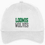 LOOMIS HIGH SCHOOL WOLVES <span class="pdp-name-mascot">LOOMIS WOLVES</span> Port & Company Youth Six-Panel Unstructured Twill Cap Front Thumbnail