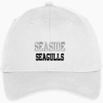 SEASIDE HIGH SCHOOL SEAGULLS <span class="pdp-name-mascot">SEASIDE SEAGULLS</span> Port & Company Youth Six-Panel Unstructured Twill Cap Front Thumbnail