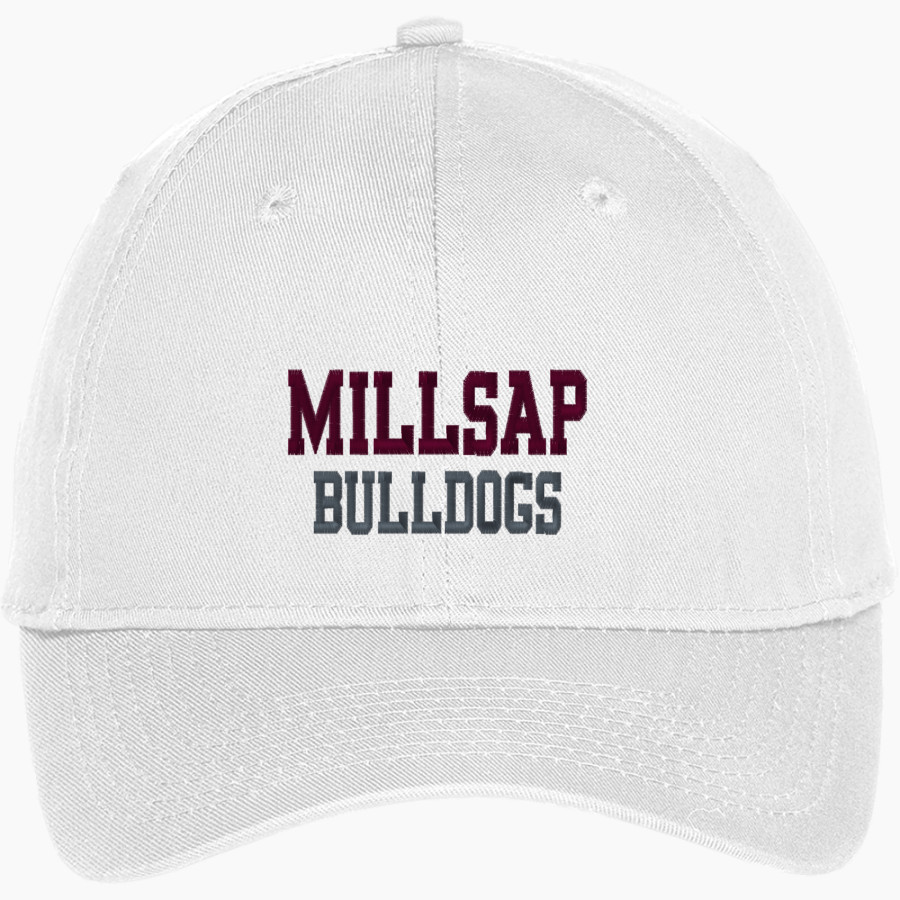 MILLSAP HIGH SCHOOL BULLDOGS <span class="pdp-name-mascot">MILLSAP BULLDOGS</span> Port & Company Youth Six-Panel Unstructured Twill Cap