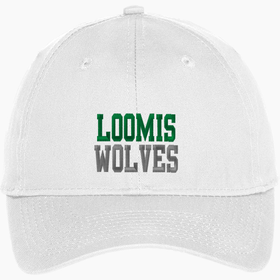 LOOMIS HIGH SCHOOL WOLVES <span class="pdp-name-mascot">LOOMIS WOLVES</span> Port & Company Youth Six-Panel Unstructured Twill Cap