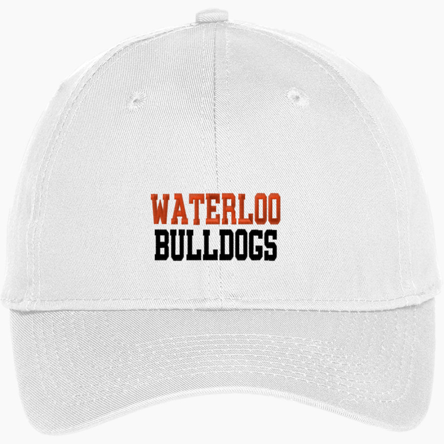 WATERLOO HIGH SCHOOL BULLDOGS <span class="pdp-name-mascot">WATERLOO BULLDOGS</span> Port & Company Youth Six-Panel Unstructured Twill Cap