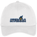 New York State Athletic Administrators Association <span class="pdp-name-mascot">New York State Athletic Administrators Association</span> Port & Company Youth Six-Panel Unstructured Twill Cap Front Thumbnail