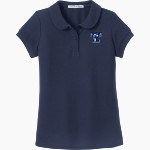 South Florida Tribune Tribune Port Authority Girls Silk Touch Peter Pan Collar Polo Front Thumbnail