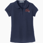 First Baptist Academy Lions <span class="pdp-name-mascot">First Baptist Academy Lions</span> Port Authority Girls Silk Touch Peter Pan Collar Polo Front Thumbnail