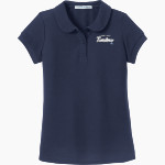 OLDENBURG ACADEMY TWISTERS <span class="pdp-name-mascot">OLDENBURG ACADEMY TWISTERS</span> Port Authority Girls Silk Touch Peter Pan Collar Polo Front Thumbnail