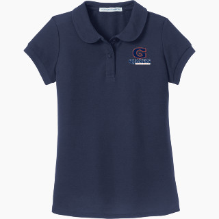 Port Authority Girls Silk Touch Peter Pan Collar Polo