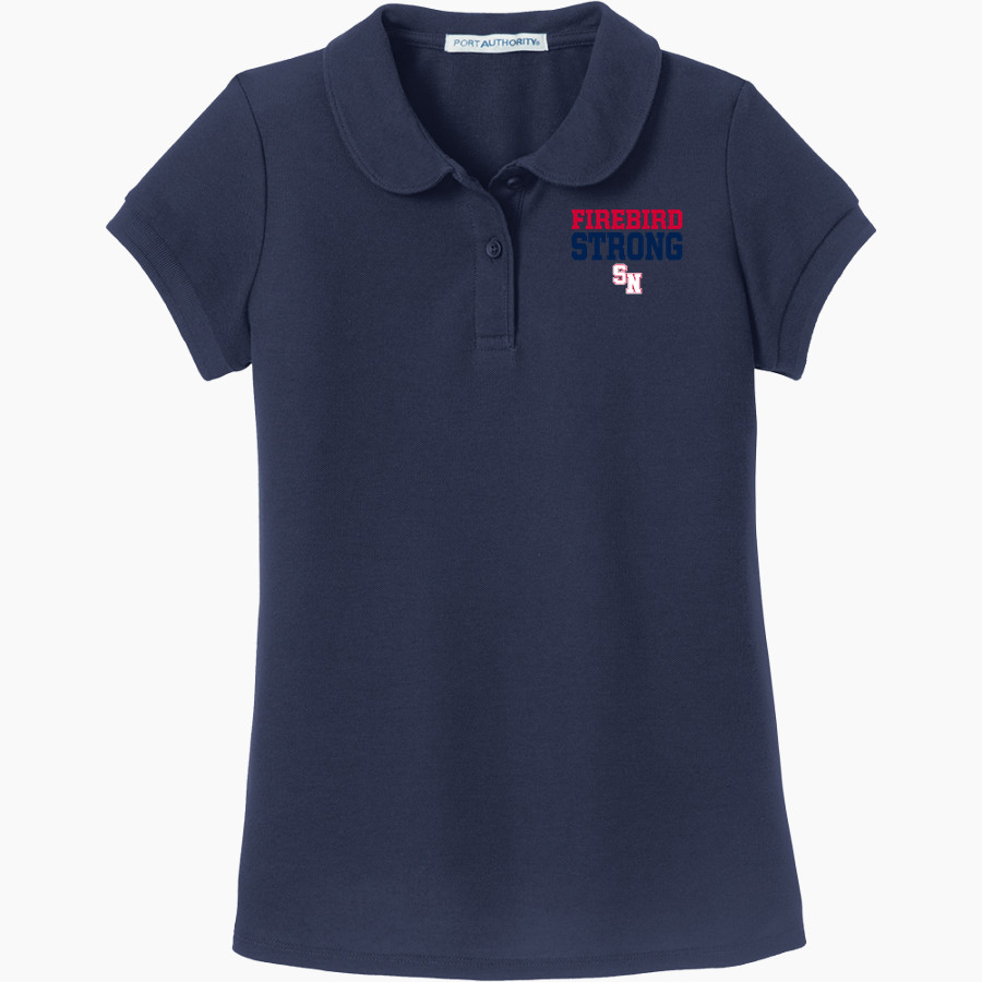 Southern Nash Firebirds <span class="pdp-name-mascot">Southern Nash Firebirds</span> Port Authority Girls Silk Touch Peter Pan Collar Polo