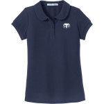Legacy Eagles <span class="pdp-name-mascot">Legacy Charter Eagles</span> Port Authority Girls Silk Touch Peter Pan Collar Polo Front Thumbnail
