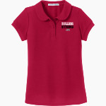 Boscobel Bulldogs Port Authority Girls Silk Touch Peter Pan Collar Polo Front Thumbnail