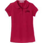 Lockwood Lions <span class="pdp-name-mascot">Lockwood Lions</span> Port Authority Girls Silk Touch Peter Pan Collar Polo Front Thumbnail