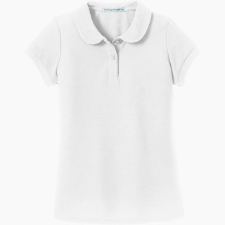 Port Authority Girls Silk Touch Peter Pan Collar Polo