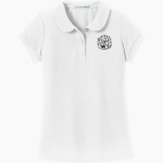 Big Drip Hoops Big Drip Hoops <span class="pdp-name-mascot">Big Drip Hoops</span> Port Authority Girls Silk Touch Peter Pan Collar Polo Front Thumbnail