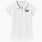 Eden Raiders <span class="pdp-name-mascot">Eden Raiders</span> Port Authority Girls Silk Touch Peter Pan Collar Polo Front Thumbnail