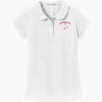 LINDHURST HIGH SCHOOL BLAZERS <span class="pdp-name-mascot">LINDHURST BLAZERS</span> Port Authority Girls Silk Touch Peter Pan Collar Polo Front Thumbnail
