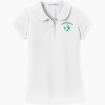 COLUMBUS HIGH SCHOOL COUGARS Port Authority Girls Silk Touch Peter Pan Collar Polo Front Thumbnail