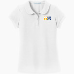 St. Peter Claver Knights Port Authority Girls Silk Touch Peter Pan Collar Polo Front Thumbnail