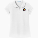 Vaughn College <span class="pdp-name-mascot">Vaughn College Warriors</span> Port Authority Girls Silk Touch Peter Pan Collar Polo Front Thumbnail