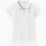 Decatur Central Hawks <span class="pdp-name-mascot">Decatur Central Hawks</span> Port Authority Girls Silk Touch Peter Pan Collar Polo Front Thumbnail