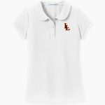 LINDSAY SCHOOL DISTRICT 9 LEOPARDS <span class="pdp-name-mascot">LINDSAY LEOPARDS</span> Port Authority Girls Silk Touch Peter Pan Collar Polo Front Thumbnail