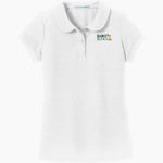 Sabot School Sabot School <span class="pdp-name-mascot">STONY POINT SCHOOL</span> Port Authority Girls Silk Touch Peter Pan Collar Polo Front Thumbnail