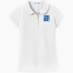 Castle Knights Port Authority Girls Silk Touch Peter Pan Collar Polo Front Thumbnail