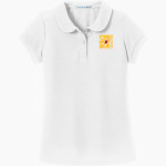 HILLCREST HIGH SCHOOL TROJANS <span class="pdp-name-mascot">Hillcrest High School TROJANS</span> Port Authority Girls Silk Touch Peter Pan Collar Polo Front Thumbnail