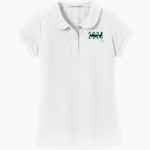 CANTON HIGH SCHOOL EAGLES Port Authority Girls Silk Touch Peter Pan Collar Polo Front Thumbnail