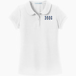 SAINT JOHN HERALDS <span class="pdp-name-mascot">SAINT JOHN HERALDS</span> Port Authority Girls Silk Touch Peter Pan Collar Polo Front Thumbnail