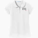 SHAW HIGH SCHOOL CARDINALS Port Authority Girls Silk Touch Peter Pan Collar Polo Front Thumbnail