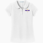 JACKSON HIGH SCHOOL POLAR BEARS <span class="pdp-name-mascot">JACKSON POLAR BEARS</span> Port Authority Girls Silk Touch Peter Pan Collar Polo Front Thumbnail