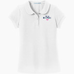 Rt. 12 Pickle Rt. 12 Pickle <span class="pdp-name-mascot">Rt. 12 Pickle</span> Port Authority Girls Silk Touch Peter Pan Collar Polo Front Thumbnail