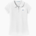 FARMERSVILLE HIGH SCHOOL AZTECS <span class="pdp-name-mascot">FARMERSVILLE AZTECS</span> Port Authority Girls Silk Touch Peter Pan Collar Polo Front Thumbnail