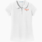 Dingerz Softball Dingerz <span class="pdp-name-mascot">Dingerz Softball Dingerz</span> Port Authority Girls Silk Touch Peter Pan Collar Polo Front Thumbnail