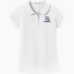 King's Ridge Christian Tigers Port Authority Girls Silk Touch Peter Pan Collar Polo Front Thumbnail