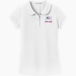 Patriot League Patriot League <span class="pdp-name-mascot">Patriot League</span> Port Authority Girls Silk Touch Peter Pan Collar Polo Front Thumbnail