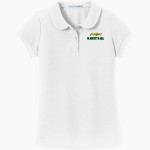 Smithfield Basketball Association Port Authority Girls Silk Touch Peter Pan Collar Polo Front Thumbnail