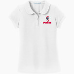 Southwestern Spartans Port Authority Girls Silk Touch Peter Pan Collar Polo Front Thumbnail