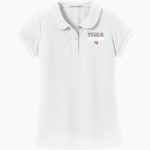 FISHERS HIGH SCHOOL TIGERS Port Authority Girls Silk Touch Peter Pan Collar Polo Front Thumbnail