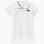 Lake Howell Silverhawks Port Authority Girls Silk Touch Peter Pan Collar Polo Front Thumbnail