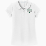 Greenville Green Wave official sideline store <span class="pdp-name-mascot">Greenville Green Wave</span> Port Authority Girls Silk Touch Peter Pan Collar Polo Front Thumbnail