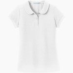 HARWOOD UNION HIGH SCHOOL HIGHLANDERS <span class="pdp-name-mascot">HARWOOD HIGHLANDERS</span> Port Authority Girls Silk Touch Peter Pan Collar Polo Front Thumbnail