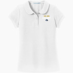 Calvary Lions Port Authority Girls Silk Touch Peter Pan Collar Polo Front Thumbnail