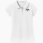 Active Academies Active Academy <span class="pdp-name-mascot">Active Academy</span> Port Authority Girls Silk Touch Peter Pan Collar Polo Front Thumbnail
