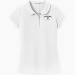 BAY CITY CENTRAL HIGH SCHOOL WOLVES Port Authority Girls Silk Touch Peter Pan Collar Polo Front Thumbnail