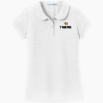 Emanuel Lutheran Tigers <span class="pdp-name-mascot">Emanuel Lutheran School Tigers</span> Port Authority Girls Silk Touch Peter Pan Collar Polo Front Thumbnail