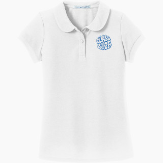 Port Authority Girls Silk Touch Peter Pan Collar Polo