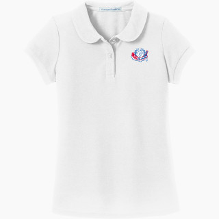 Port Authority Girls Silk Touch Peter Pan Collar Polo