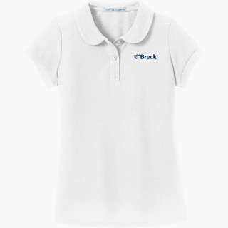 Port Authority Girls Silk Touch Peter Pan Collar Polo