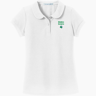 Port Authority Girls Silk Touch Peter Pan Collar Polo